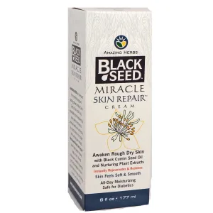 AMAZING HERBS - Black Seed Miracle Skin Repair Cream - 6 fl. oz. (177 ml)