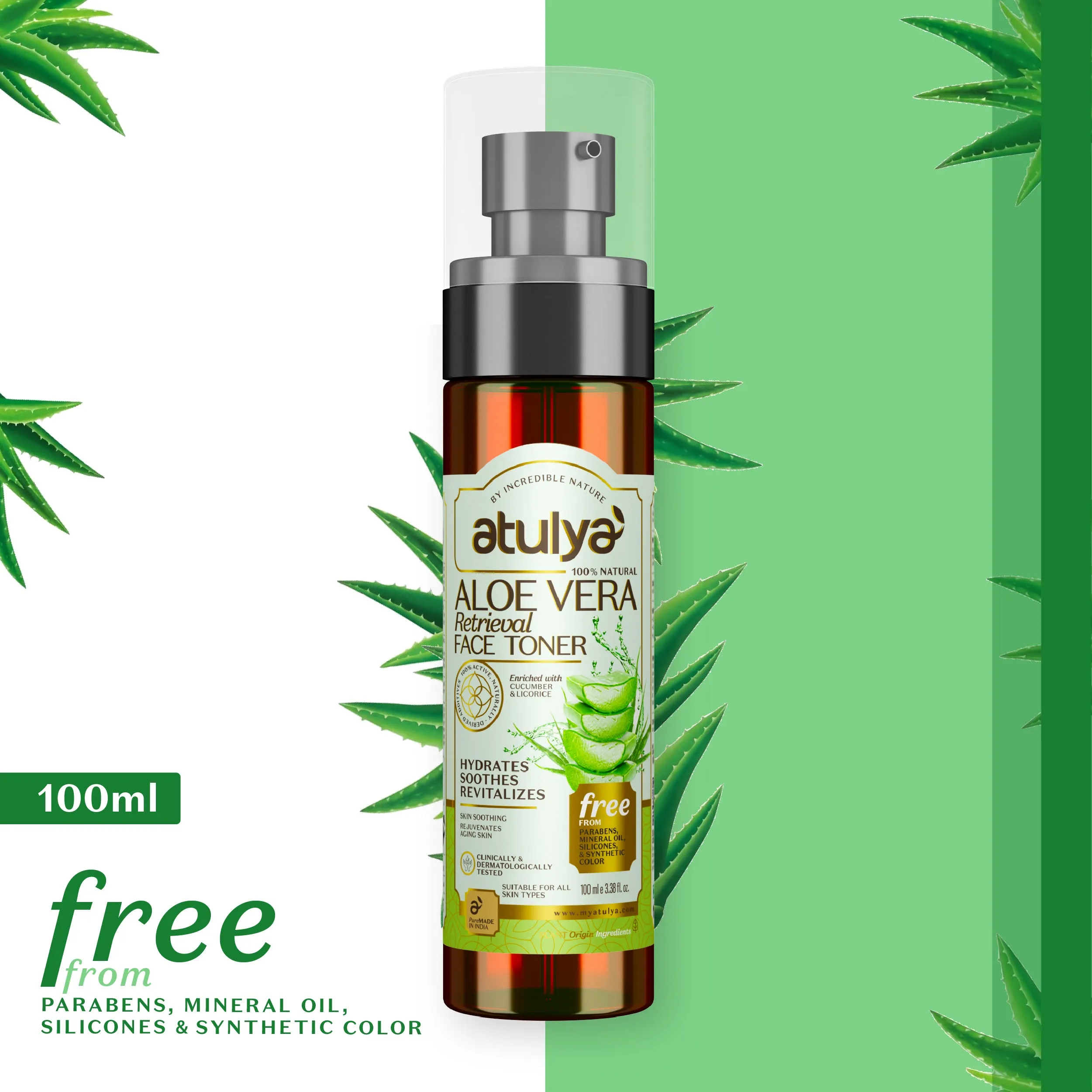 atulya Aloe Vera Face Toner - 100ml