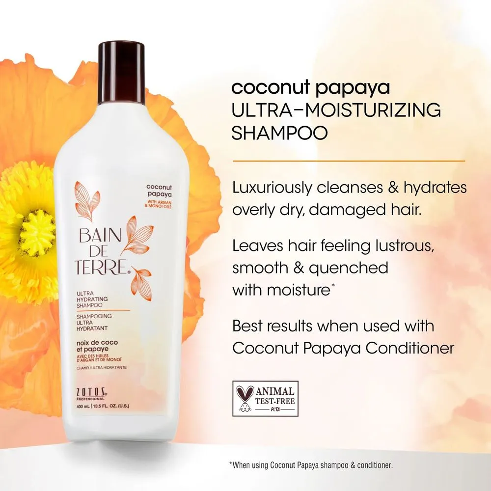 Bain de Terre Bain de Terre® Ultra Hydrating Shampoo, Coconut Papaya