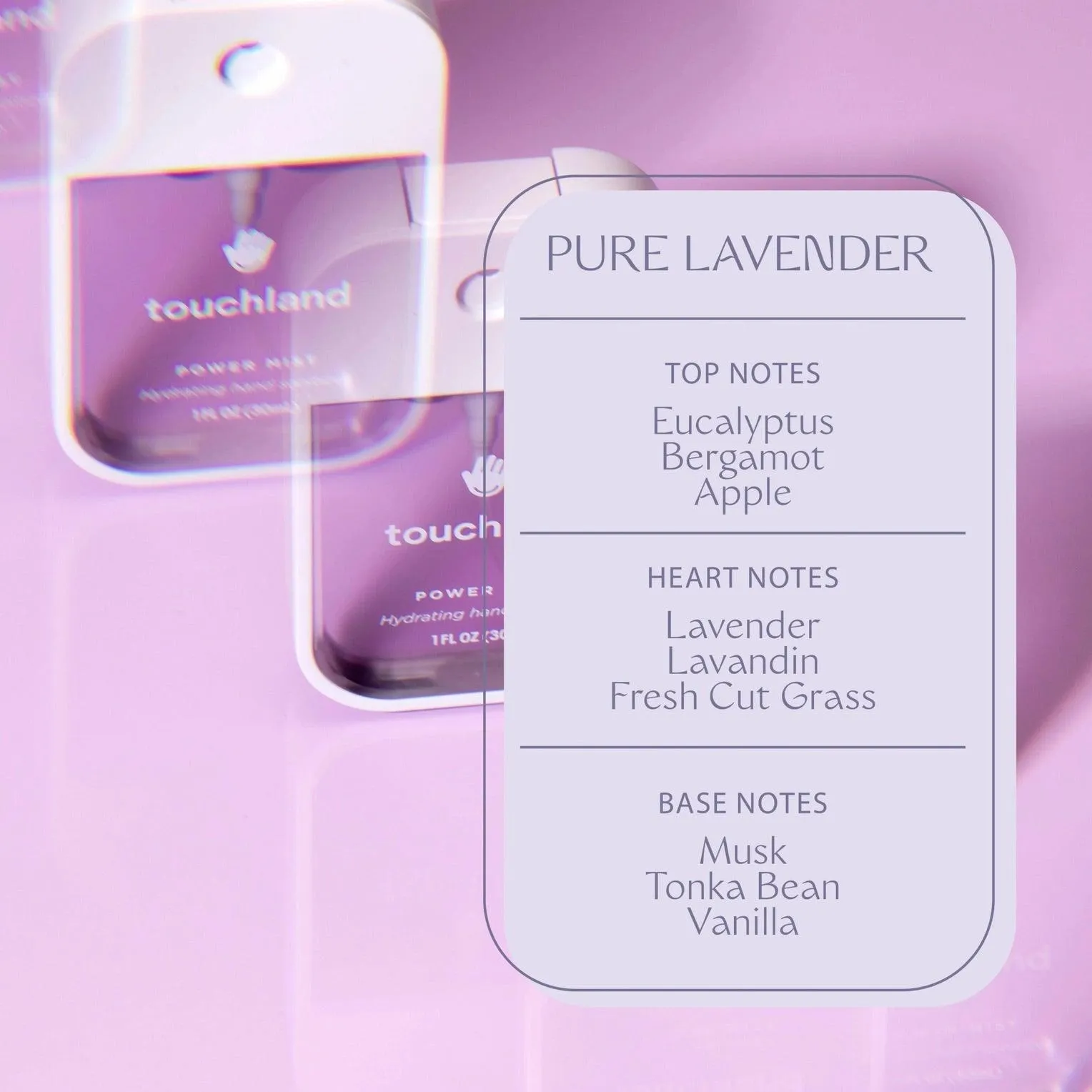 Cosmetic | Power Mist Pure Lavender Sanitizer | Touchland