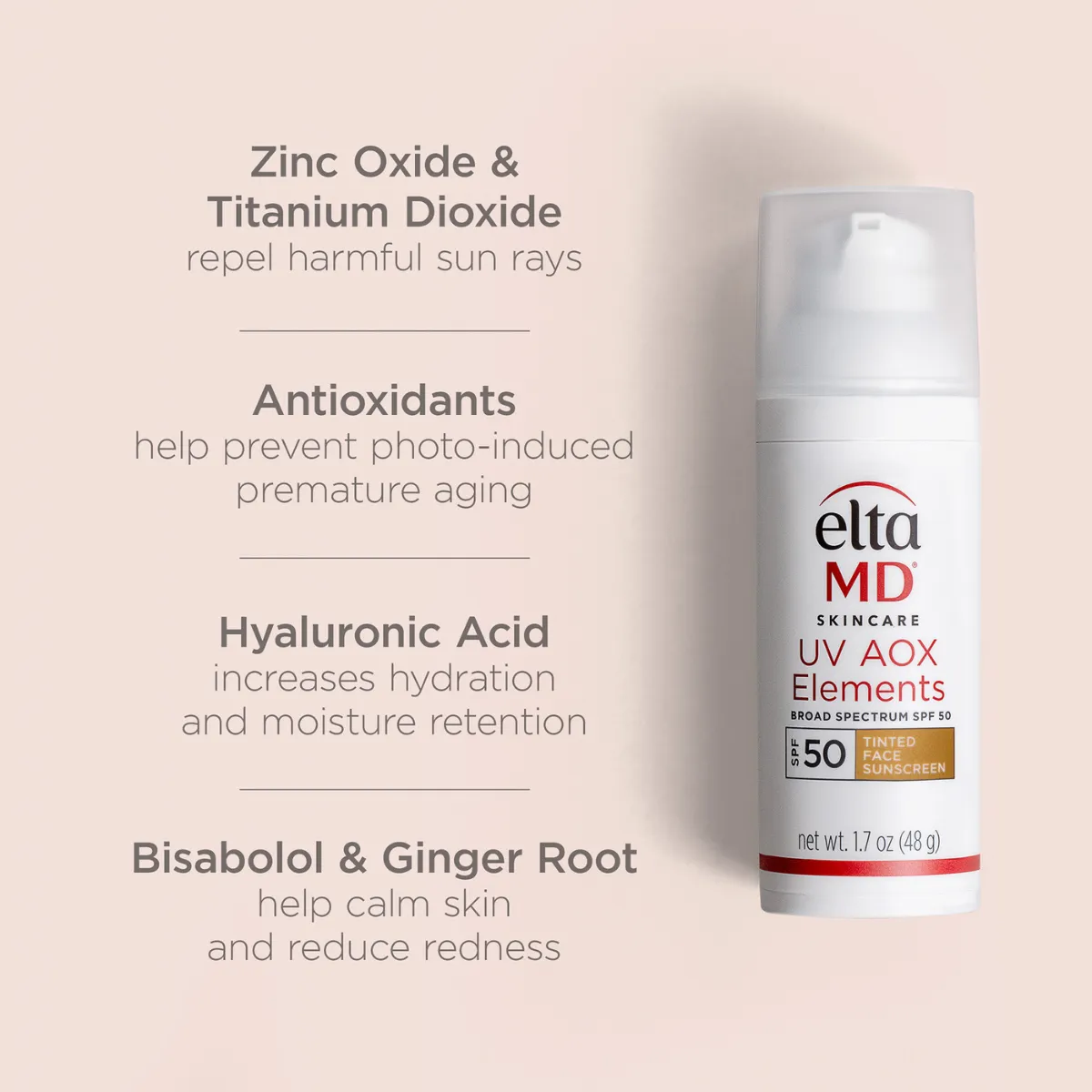 EltaMD UV AOX Elements Tinted Broad-Spectrum SPF 50