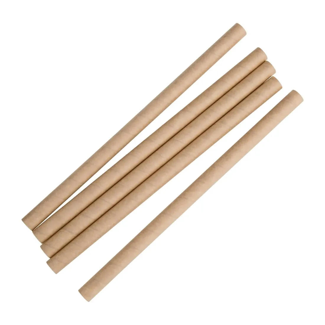 FB146 Fiesta Compostable Paper Smoothie Straws Kraft (Pack of 250)