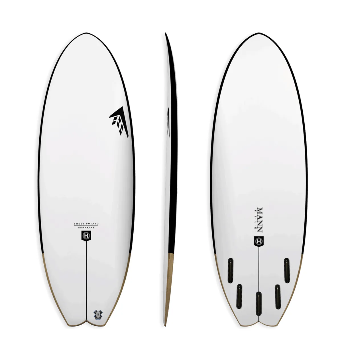 Firewire Sweet Potato 5'10 Black Futures Fins