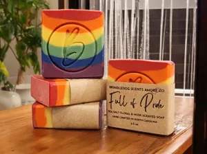 Full Of Pride- Sea Salt Floral & Musk Scented Soap Bar 4 - 5 oz