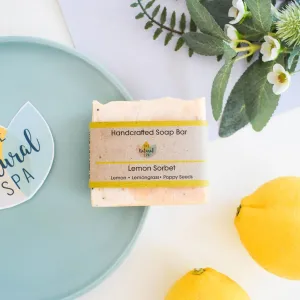 Handcrafted Cold-Process Soap Bar - Lemon Sorbet