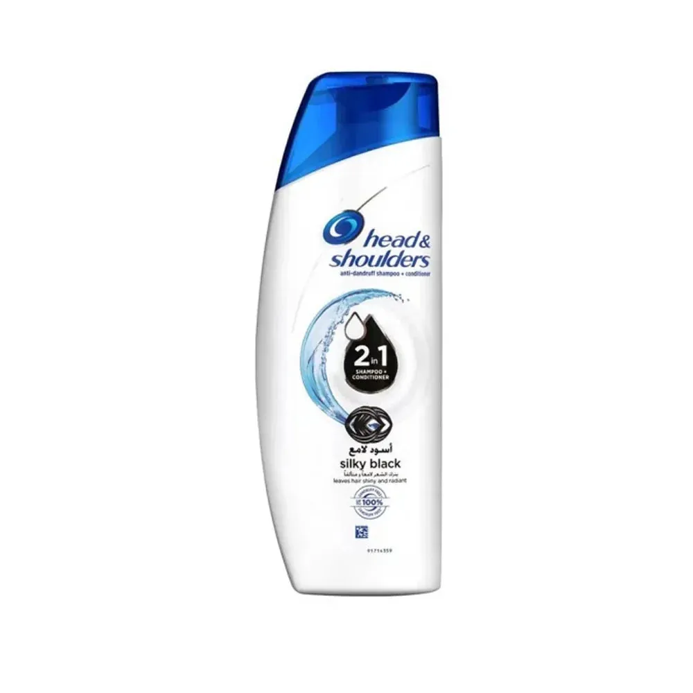 Head & Shoulders 2in1 Silky Black Shampoo 190ml