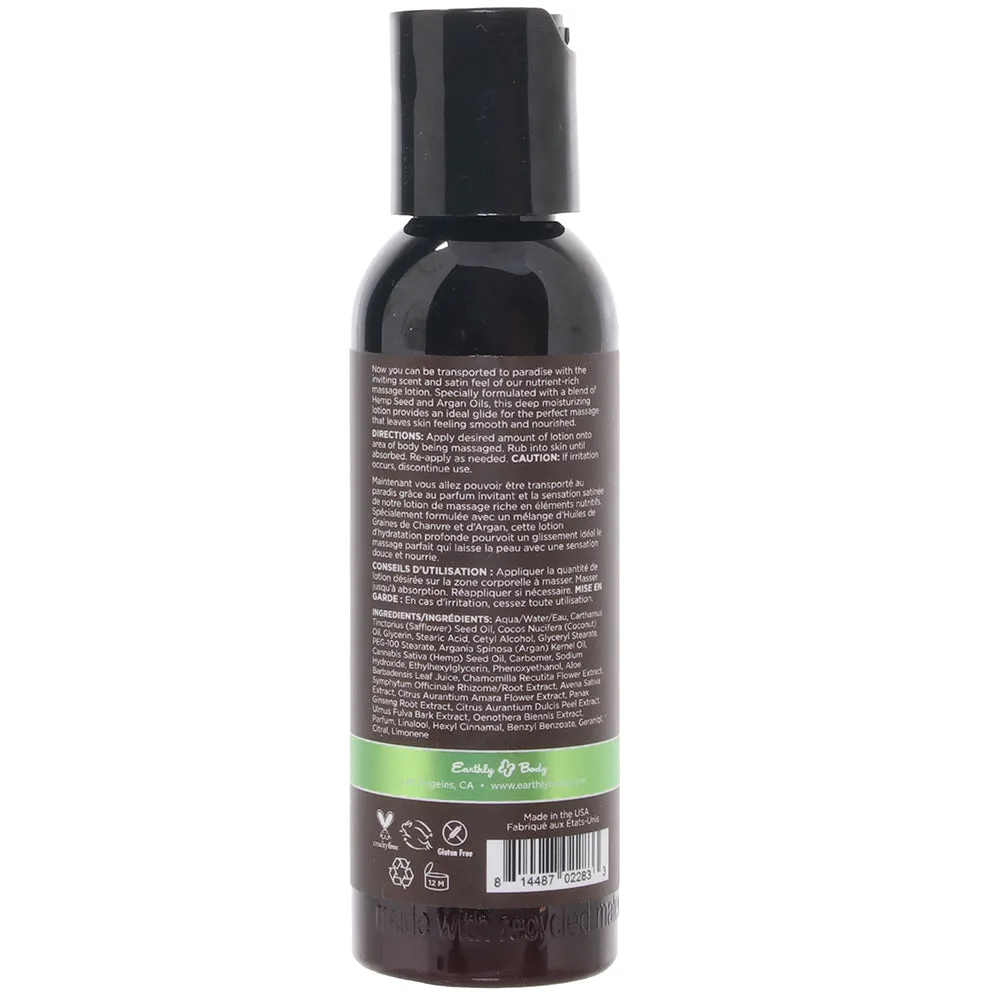 Hemp Seed Massage Lotion 2oz/60ml in Naked in the Woods