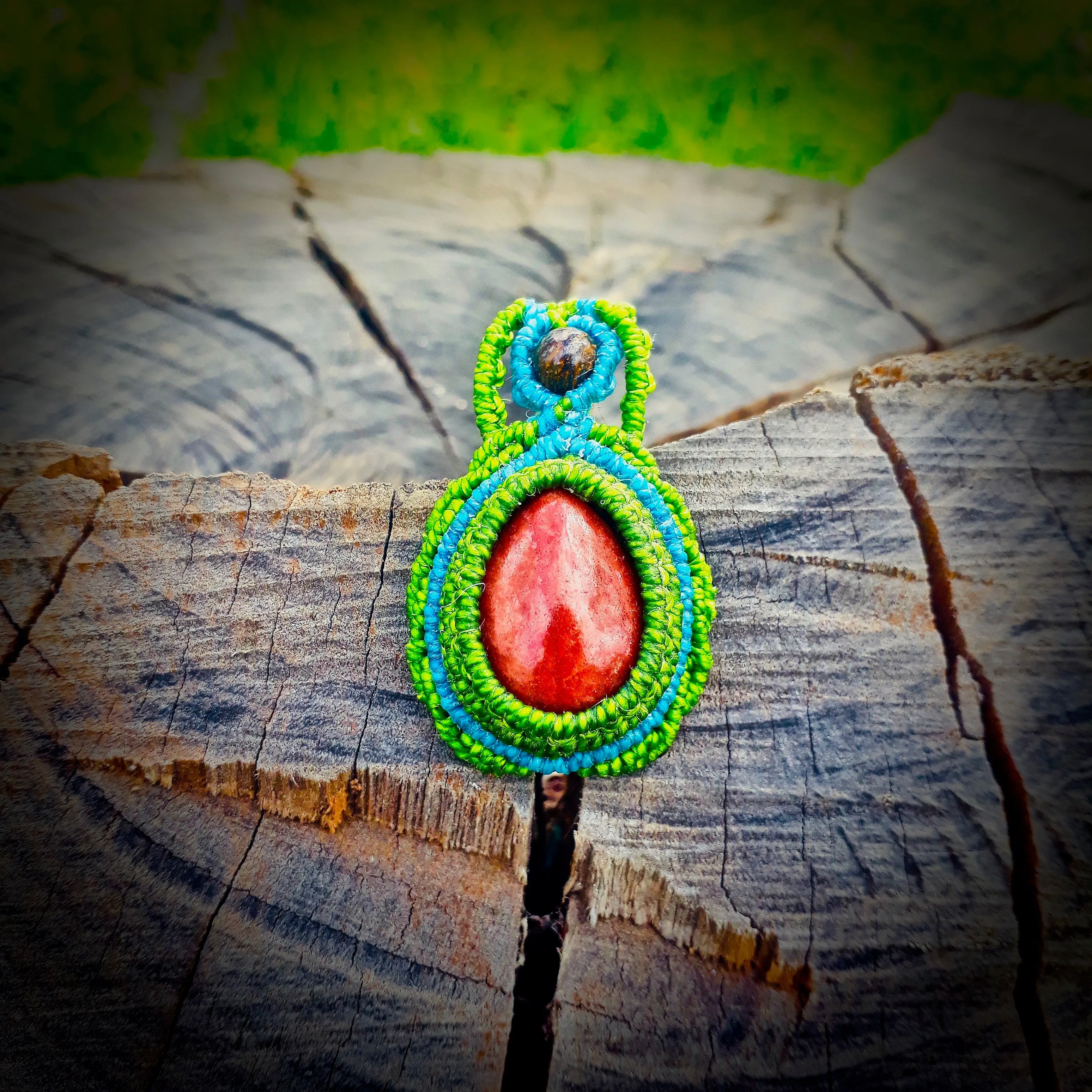 Red jasper pendant