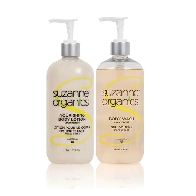 Salon Size Coco Mango Body Wash   Nourishing Body Lotion Duo