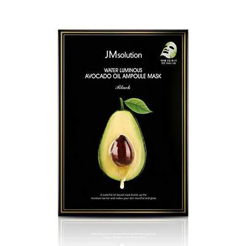 Water Luminous Avocado Oil Ampoule Mask - 1 Box of 10 Sheets